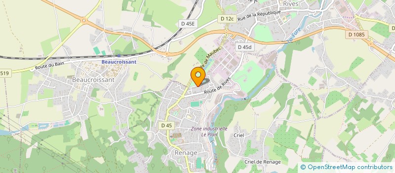 localisation de l'entreprise MADAME CHLOE OZOUX  RENAGE