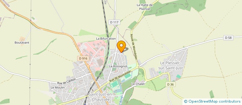 localisation de l'entreprise MADAME CHLOE PARVILLE à SAINT-JUST-EN-CHAUSSEE