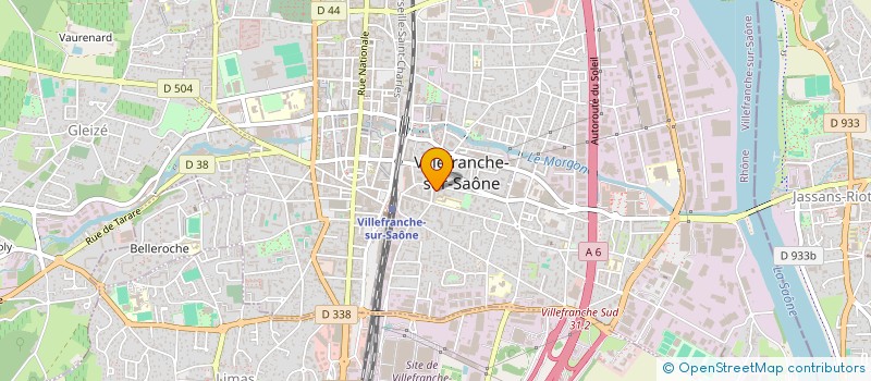 localisation de l'entreprise MADAME CHLOE PASELLO  VILLEFRANCHE-SUR-SAONE