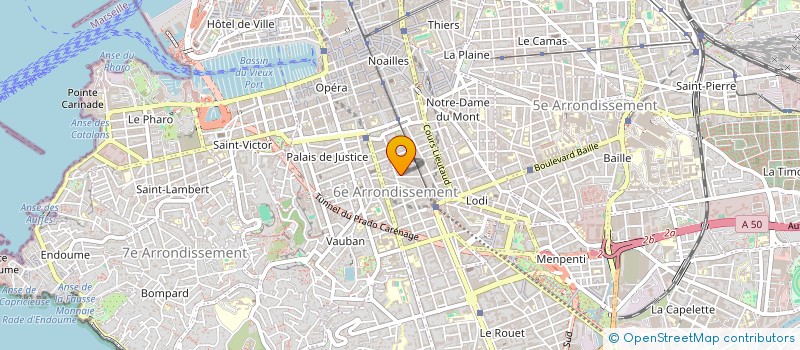 localisation de l'entreprise MADAME CHLOE PASTUREAU à MARSEILLE