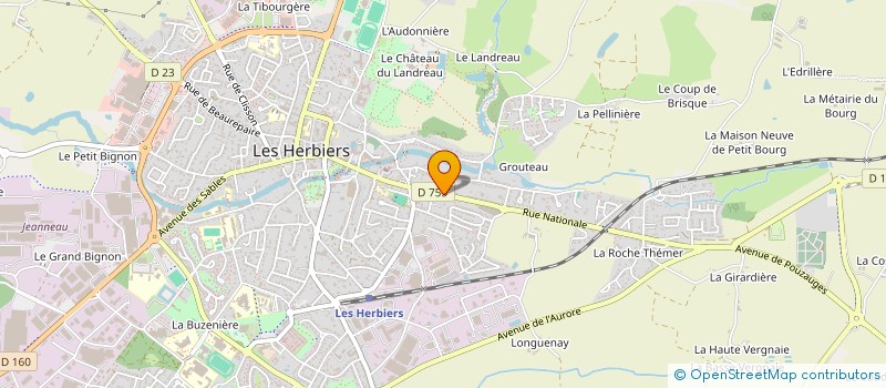 localisation de l'entreprise MADAME CHLOE PAULEAU à LES HERBIERS