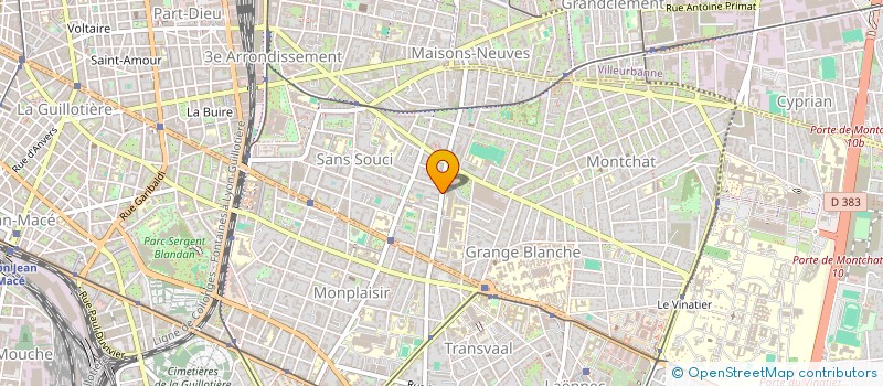 localisation de l'entreprise MADAME CHLOE PAVIE  LYON