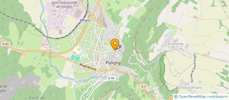 localisation de l'entreprise MADAME CHLOE PAYOT  POLIGNY