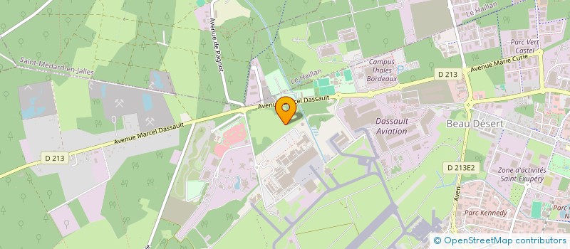 localisation de l'entreprise MADAME CHLOE PEBREL  MERIGNAC