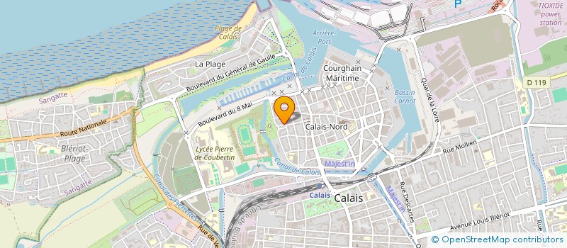 localisation de l'entreprise MADAME CHLOE PENANDO  CALAIS