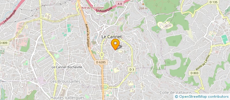 localisation de l'entreprise MADAME CHLOE PERINETTI à LE CANNET
