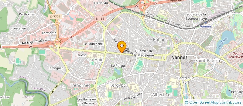 localisation de l'entreprise MADAME CHLOE PERON à VANNES