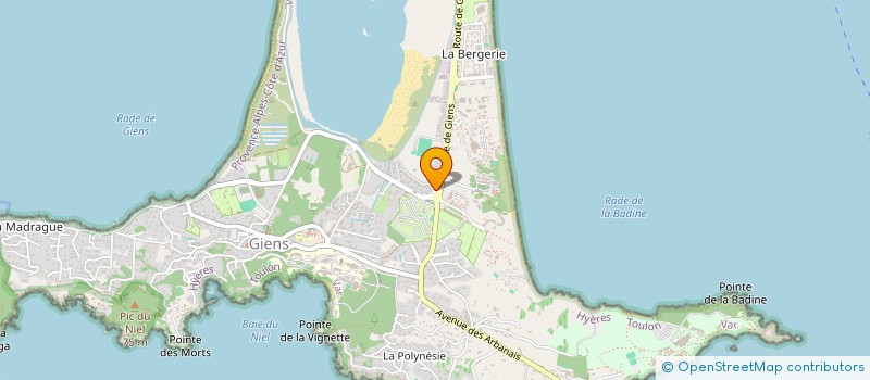 localisation de l'entreprise MADAME CHLOE PERRIMOND  HYERES