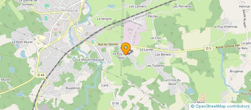 localisation de l'entreprise MADAME CHLOE PERRIN  AMBAZAC