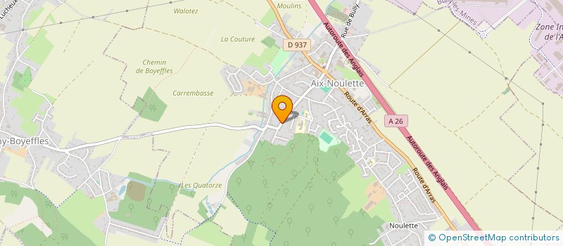 localisation de l'entreprise MADAME CHLOE PICQUART  BULLY-LES-MINES