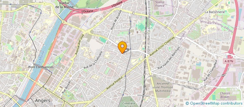 localisation de l'entreprise MADAME CHLOE PINEAU à ANGERS