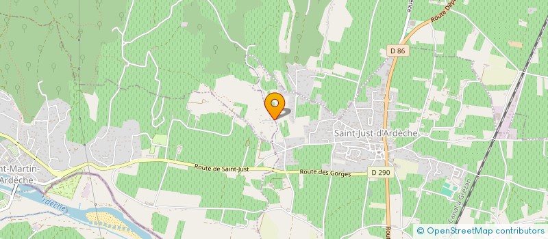 localisation de l'entreprise MADAME CHLOE PONCET  SAINT-MARCEL-D'ARDECHE