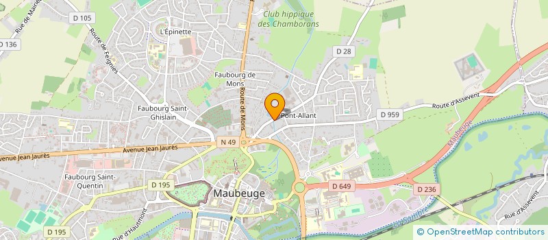 localisation de l'entreprise MADAME CHLOE POTDEVIN  MAUBEUGE