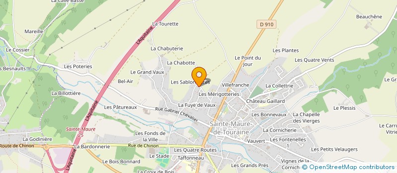 localisation de l'entreprise MADAME CHLOE PROUST  SAINTE-MAURE-DE-TOURAINE