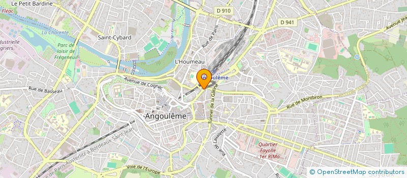 localisation de l'entreprise MADAME CHLOE PROUZAT à ANGOULEME