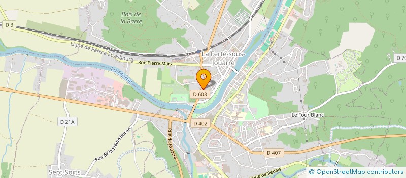 localisation de l'entreprise MADAME CHLOE QUELENNEC à LA FERTE-SOUS-JOUARRE