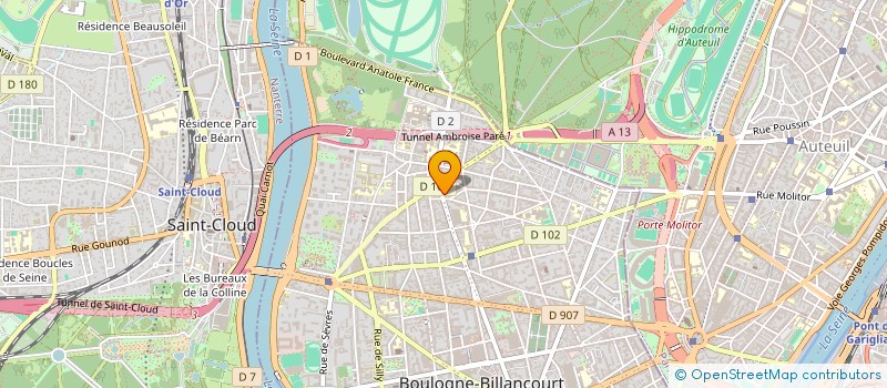 localisation de l'entreprise MADAME CHLOE QUINA à BOULOGNE-BILLANCOURT