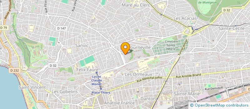 localisation de l'entreprise MADAME CHLOE RAULIN  LE HAVRE