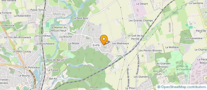 localisation de l'entreprise MADAME CHLOE RAYMOND  ROUZIERS-DE-TOURAINE