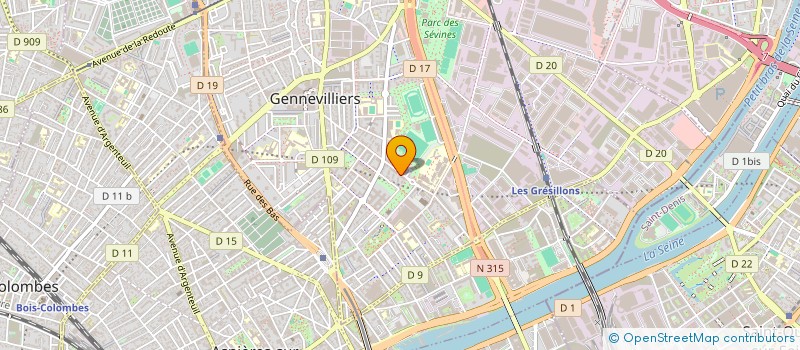 localisation de l'entreprise MADAME CHLOE RIBAN  GENNEVILLIERS