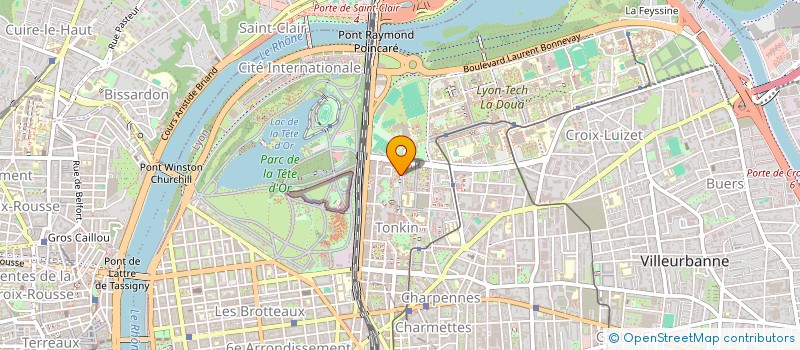 localisation de l'entreprise MADAME CHLOE RIBET  VILLEURBANNE