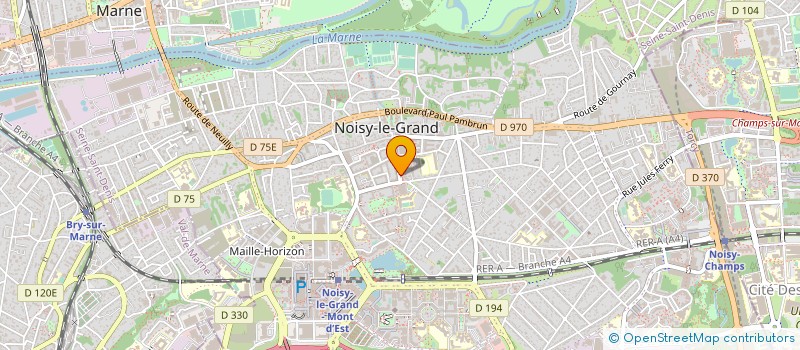localisation de l'entreprise MADAME CHLOE RICAUX à NOISY-LE-GRAND