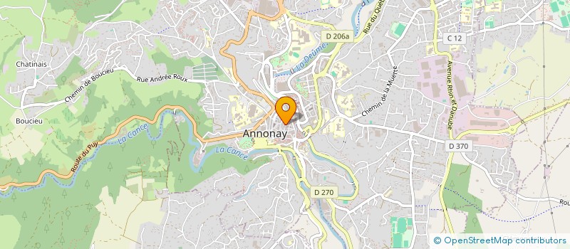 localisation de l'entreprise MADAME CHLOE RINALDO  ANNONAY