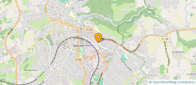 localisation de l'entreprise MADAME CHLOE RIVIERE à VOIRON