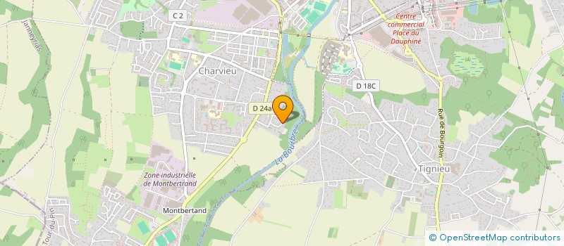 localisation de l'entreprise MADAME CHLOE RIVIERE  CHARVIEU-CHAVAGNEUX