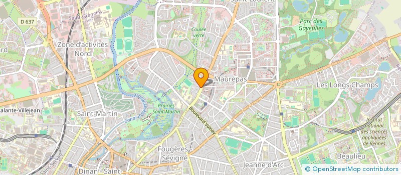 localisation de l'entreprise MADAME CHLOE ROBERT  RENNES