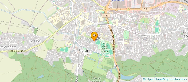 localisation de l'entreprise MADAME CHLOE ROBINOT  LES CLAYES-SOUS-BOIS