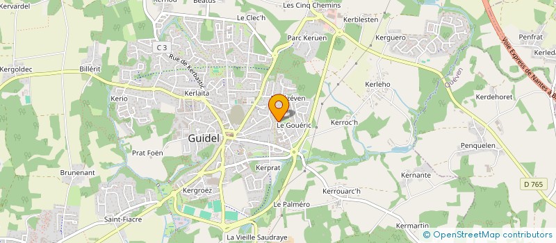 localisation de l'entreprise MADAME CHLOE ROGER  CLEGUER