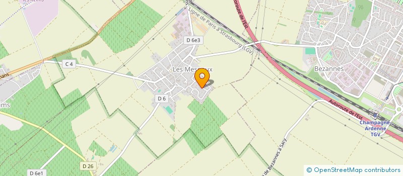 localisation de l'entreprise MADAME CHLOE ROGIER  LES MESNEUX