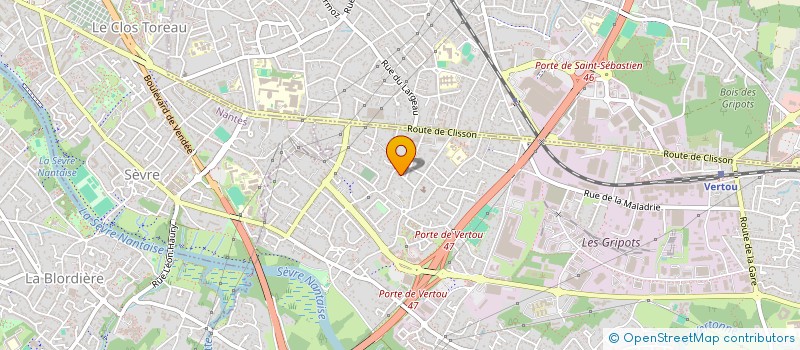 localisation de l'entreprise MADAME CHLOE ROQUE  VERTOU