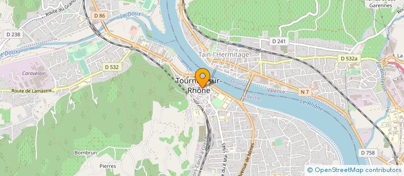 localisation de l'entreprise MADAME CHLOE ROUBY à TOURNON-SUR-RHONE