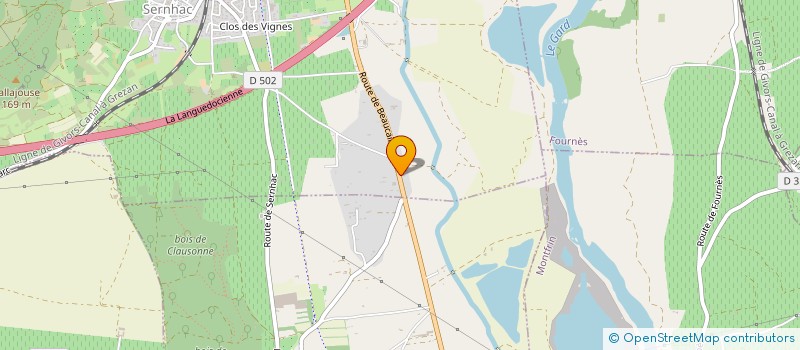 localisation de l'entreprise MADAME CHLOE ROUSSEL  SERNHAC