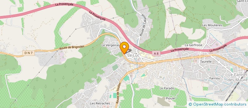 localisation de l'entreprise MADAME CHLOE ROUX à LE LUC