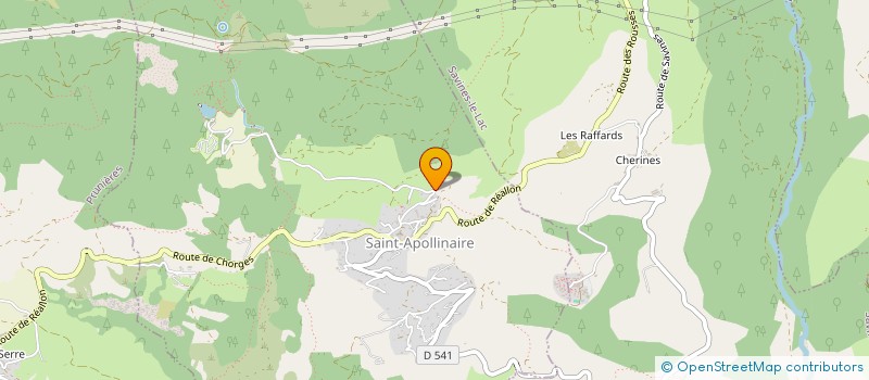 localisation de l'entreprise MADAME CHLOE ROUX  SAINT-APOLLINAIRE