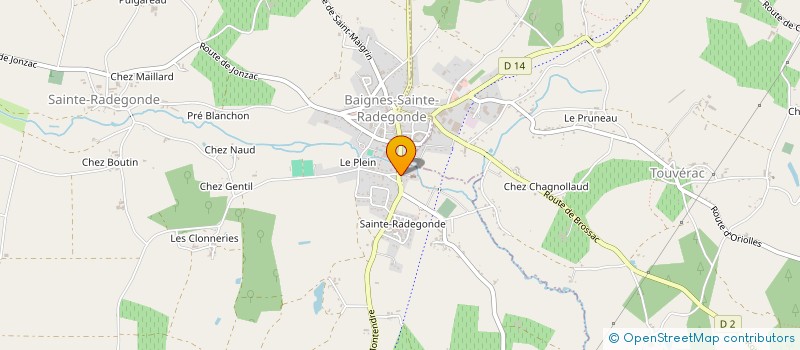 localisation de l'entreprise MADAME CHLOE RUSLIER à BAIGNES-SAINTE-RADEGONDE