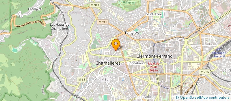 localisation de l'entreprise MADAME CHLOE SANCHEZ  CHAMALIERES