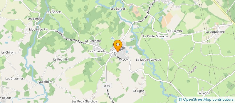 localisation de l'entreprise MADAME CHLOE SAUTIVET à GUERET