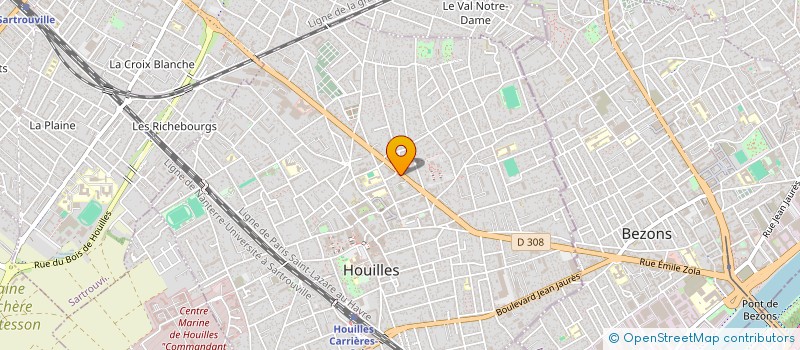 localisation de l'entreprise MADAME CHLOE SAUVAGE  HOUILLES