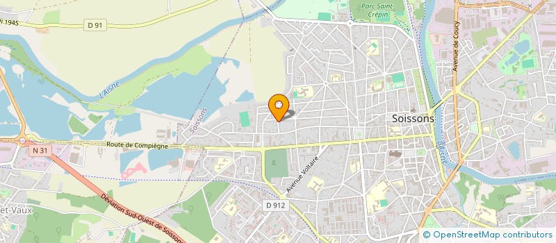 localisation de l'entreprise MADAME CHLOE SAUVIAT  SOISSONS