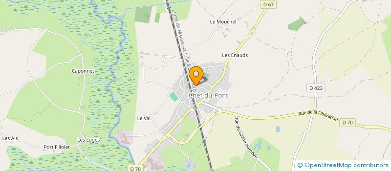 localisation de l'entreprise MADAME CHLOE SCELLES  SAINTE-MERE-EGLISE