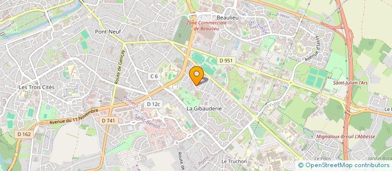 localisation de l'entreprise MADAME CHLOE SIBILEAU à POITIERS