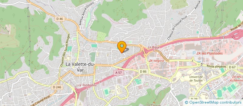 localisation de l'entreprise MADAME CHLOE SIMON à LA VALETTE-DU-VAR