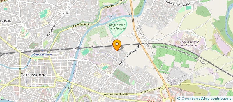 localisation de l'entreprise MADAME CHLOE TANT  CARCASSONNE