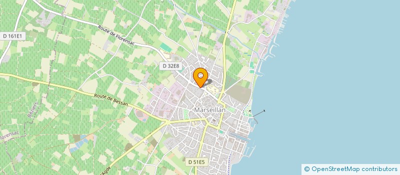 localisation de l'entreprise MADAME CHLOE THIEULE à MARSEILLAN
