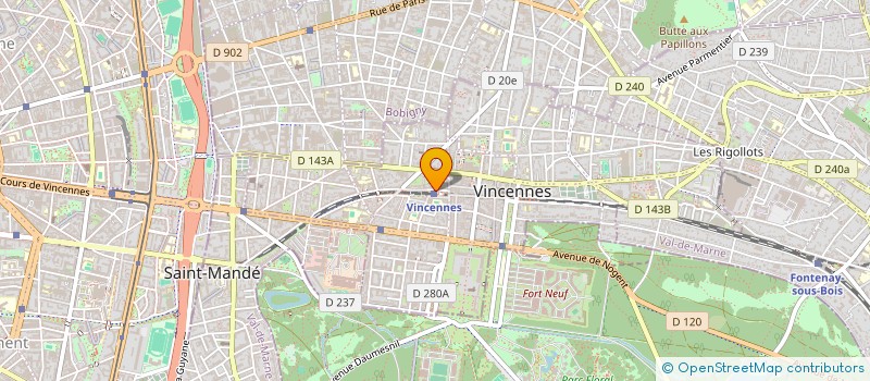 localisation de l'entreprise MADAME CHLOE THOMAS à VINCENNES