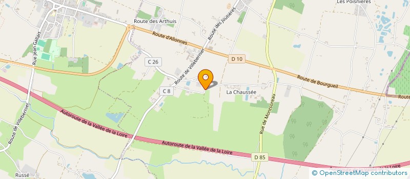 localisation de l'entreprise MADAME CHLOE TIREHOTE  BRAIN-SUR-ALLONNES